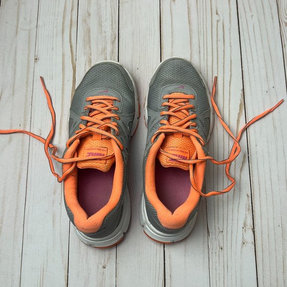 Nike Revolution 2 Women's Running Shoe, Grey/Orange/Pink, Sneaker Size 6 - Picture 8 of 9